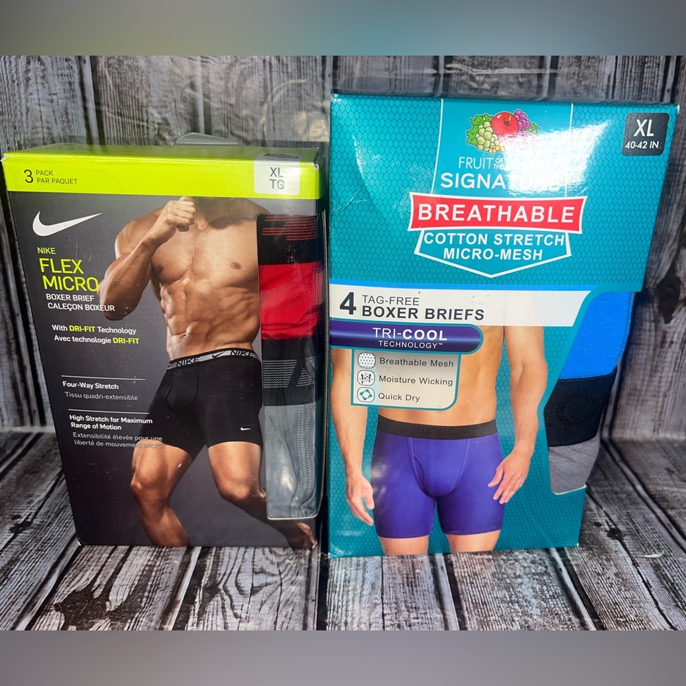 Nike Boxers & Fruit of the Loom Men’s Underwear XL‎ 7-Pack Bundle